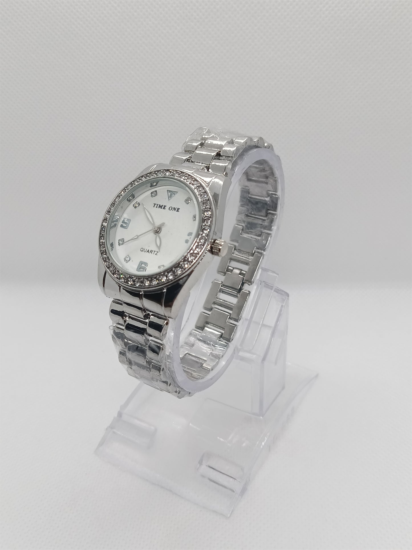 White Dial with Polished Silver Strap