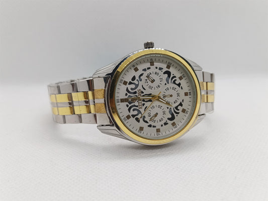 Men’s Two-Tone Steel Watch – Gold & Silver Elegant Design