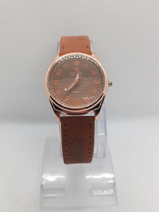 Brown Ladies Watch – Brown Dial & Leather Strap