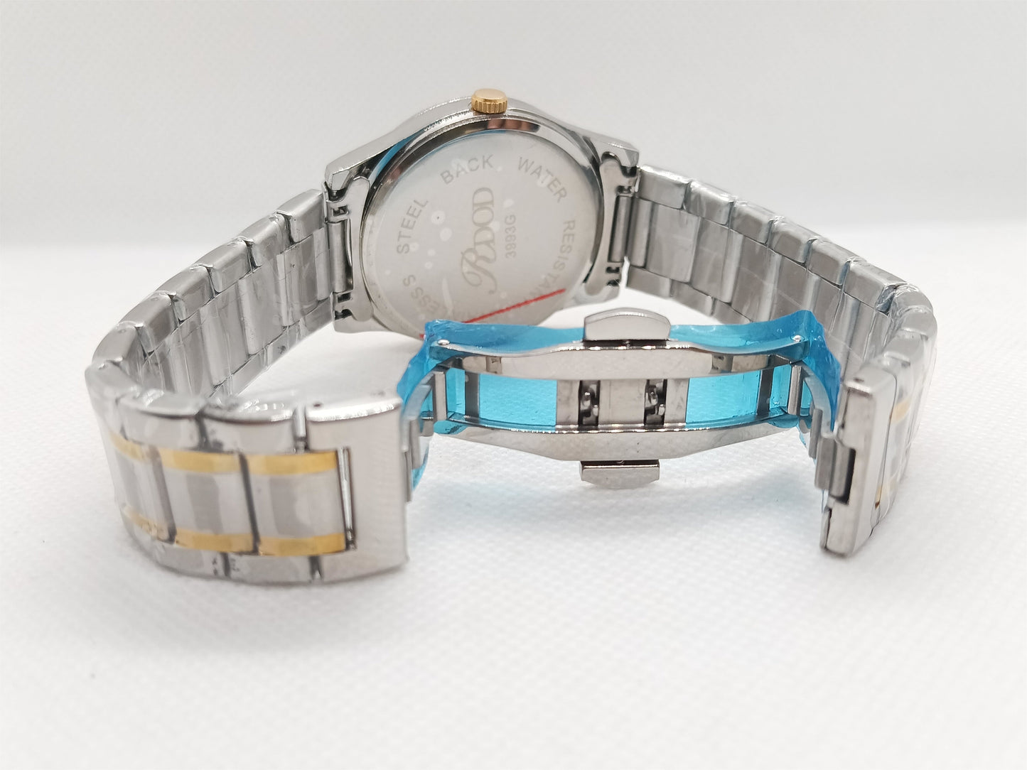 Black Dial Two-Tone Day-Date Men's Watch