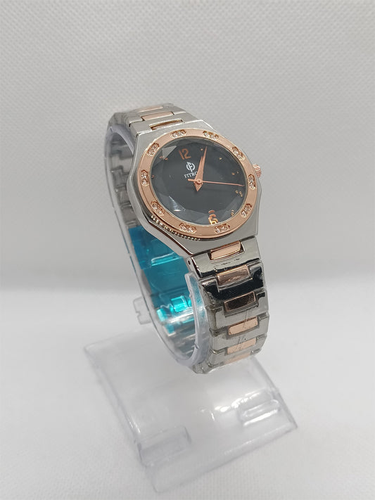 Midnight Black Two-Tone Classic Watch