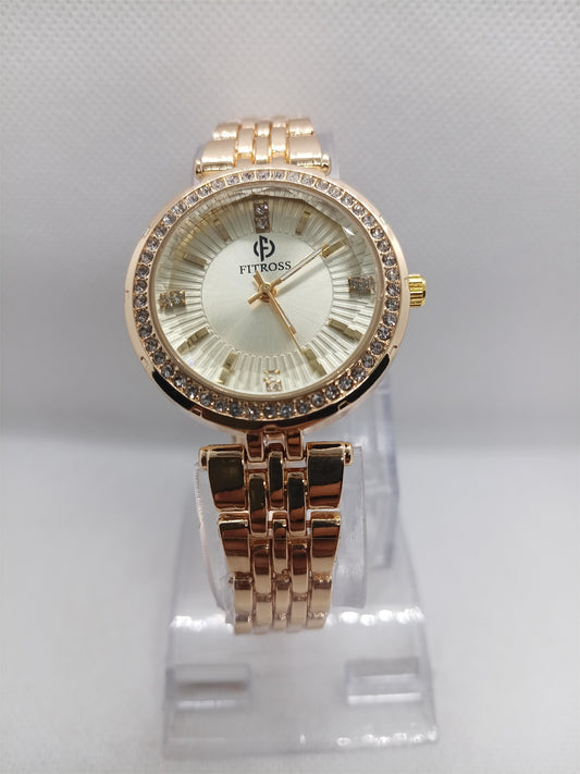 Gold Dial Classic Chain Ladies Watch
