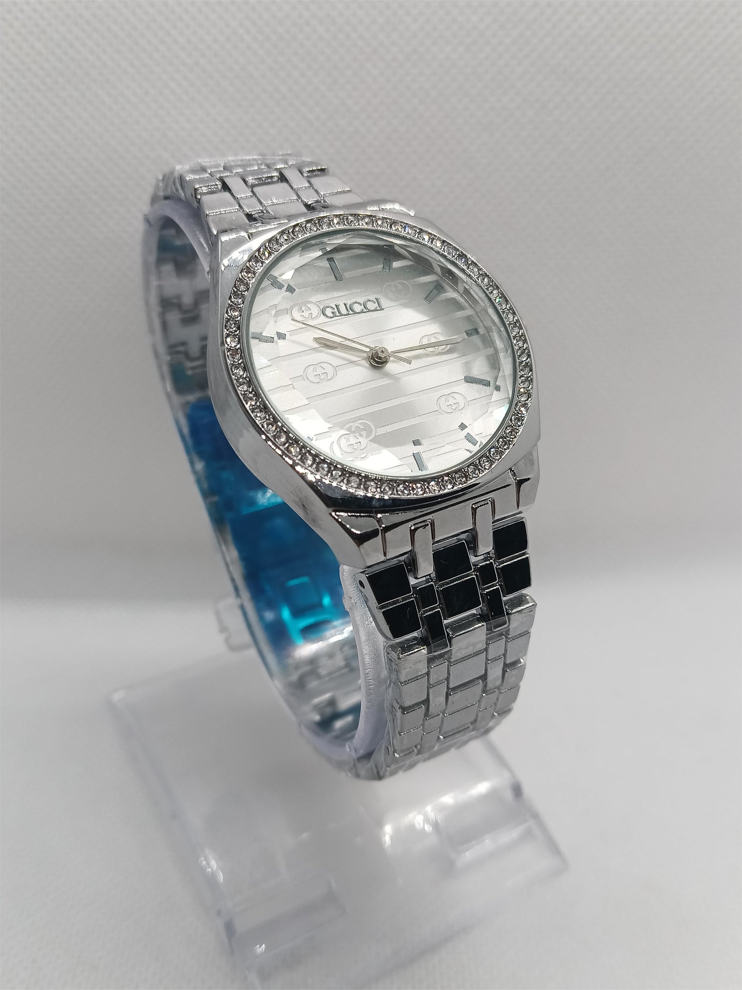 Silver Radiance Crystal Dial Ladies Watch