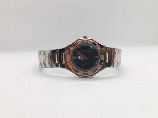 Midnight Black Two-Tone Classic Watch