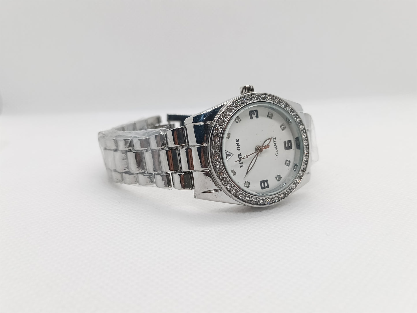 White Dial with Polished Silver Strap