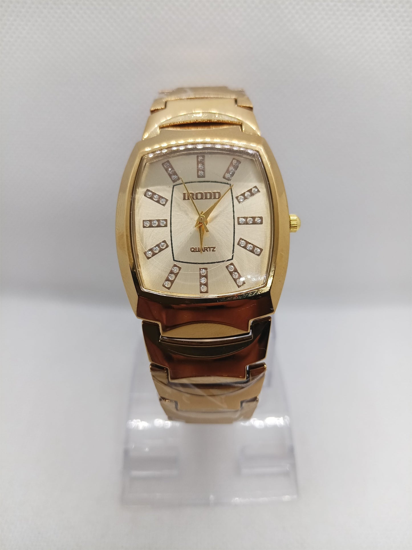 Luxury Gold Rectangular Dial Men's Watch