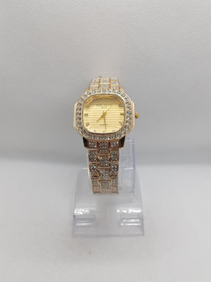 Luxury Gold Stone Chain Ladies Watch