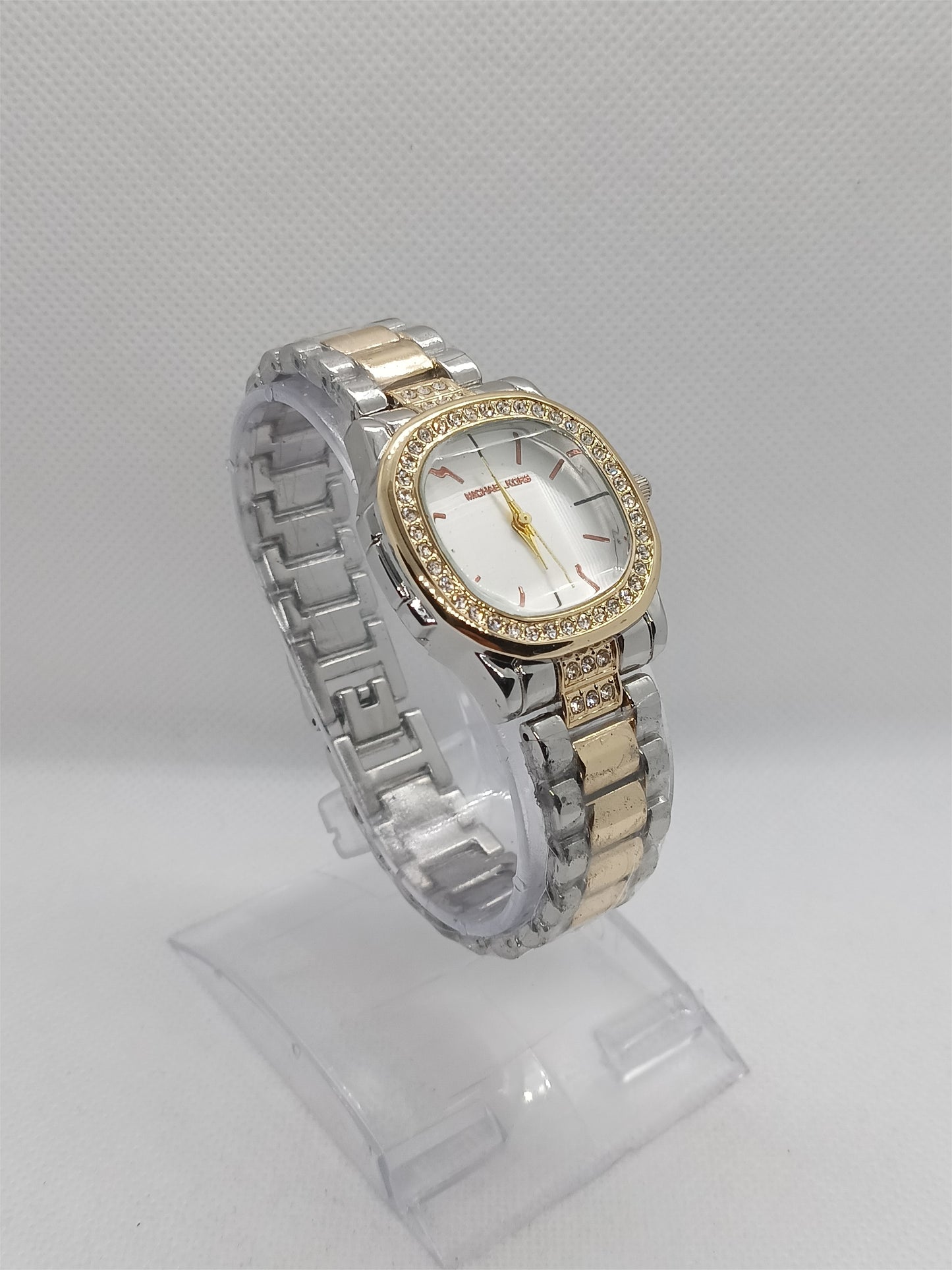 Royal Two-Tone Crystal Round Bracelet Watch