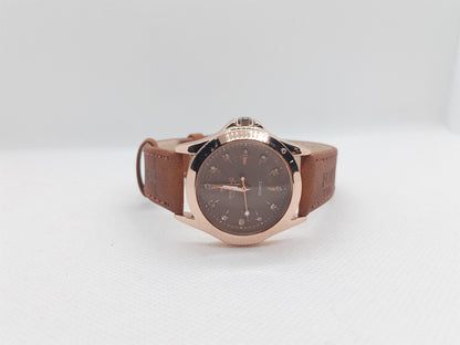 Brown Ladies Watch – Brown Dial with Stone Markers