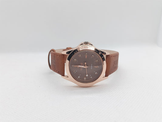 Brown Ladies Watch – Brown Dial with Stone Markers