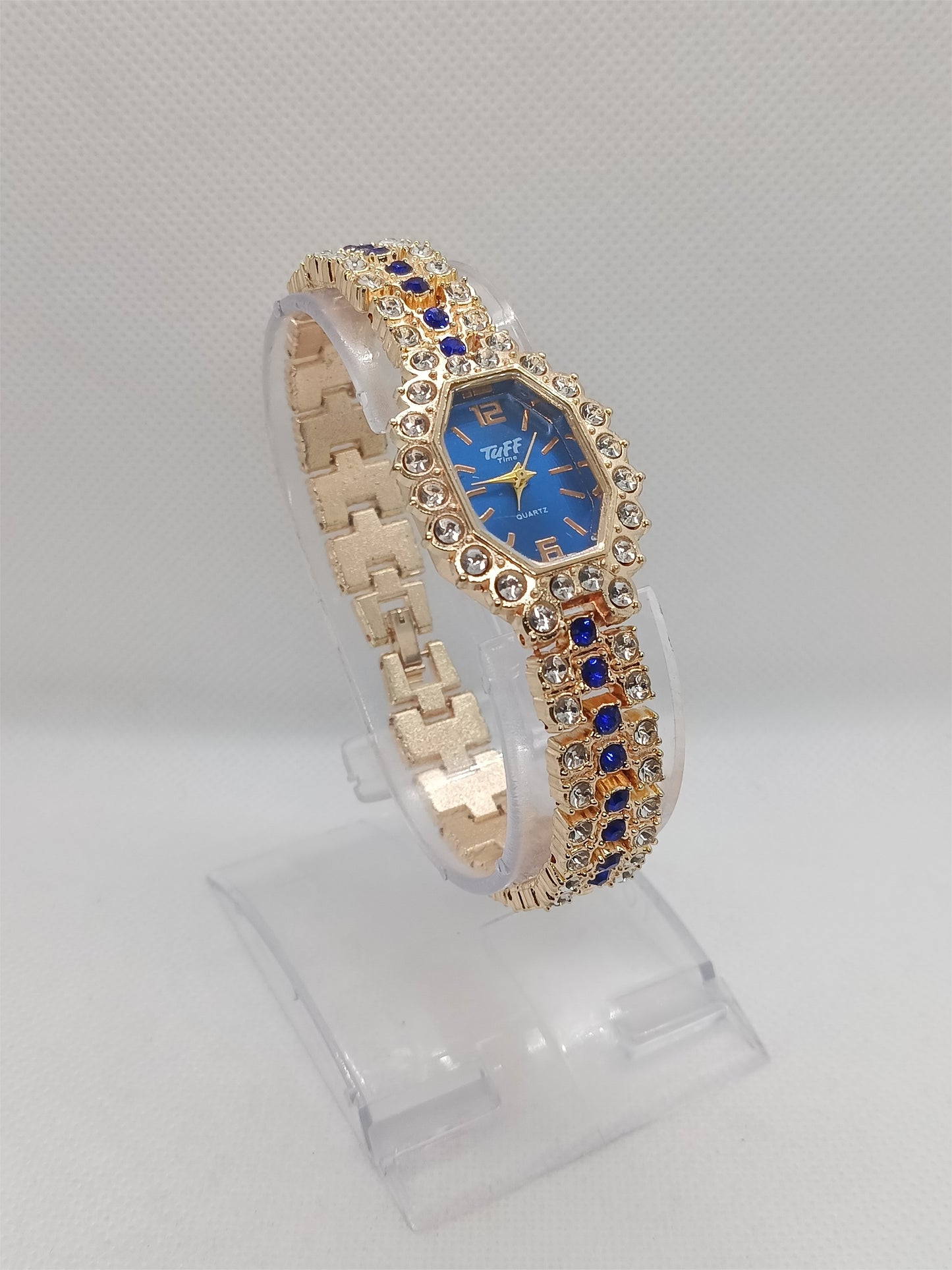 Royal Blue Elegance Bracelet Watch — Gold Edition