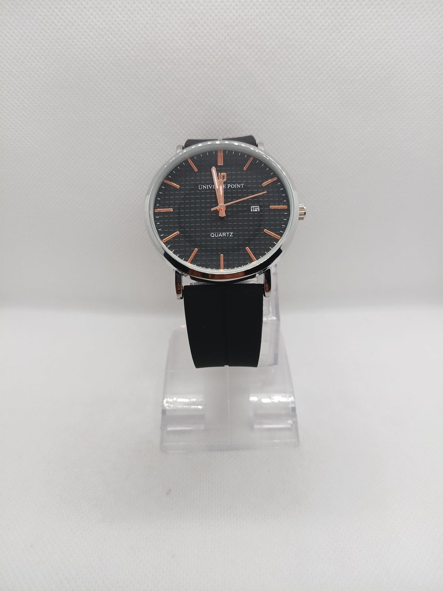 Black Dial Minimal Men's Watch with Magnetic Strap