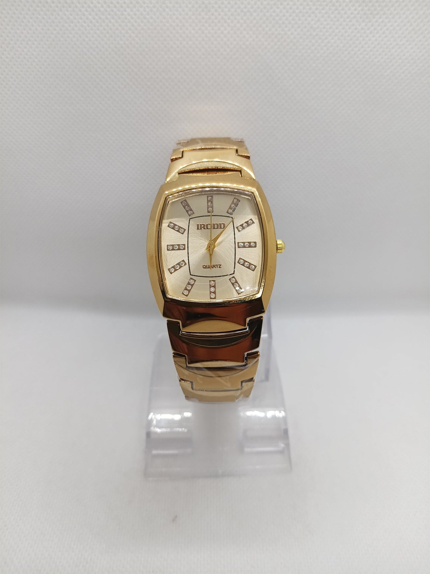 Luxury Gold Rectangular Dial Men's Watch