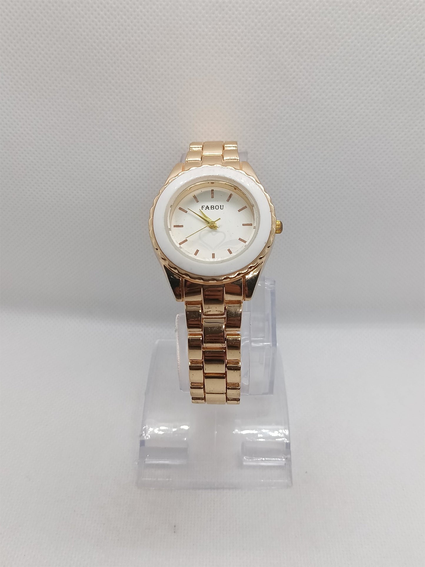 Minimal Gold Dial Ladies Chain Watch