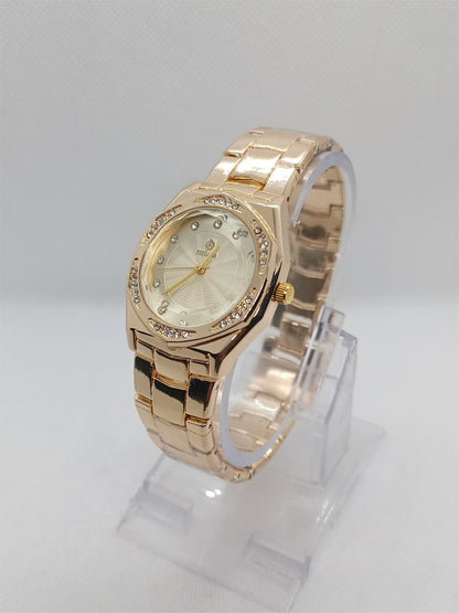 Ladies’ Gold Chain Watch with Champagne Dial