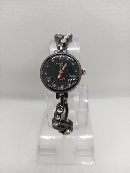 Black Dial Bracelet Style Ladies Watch