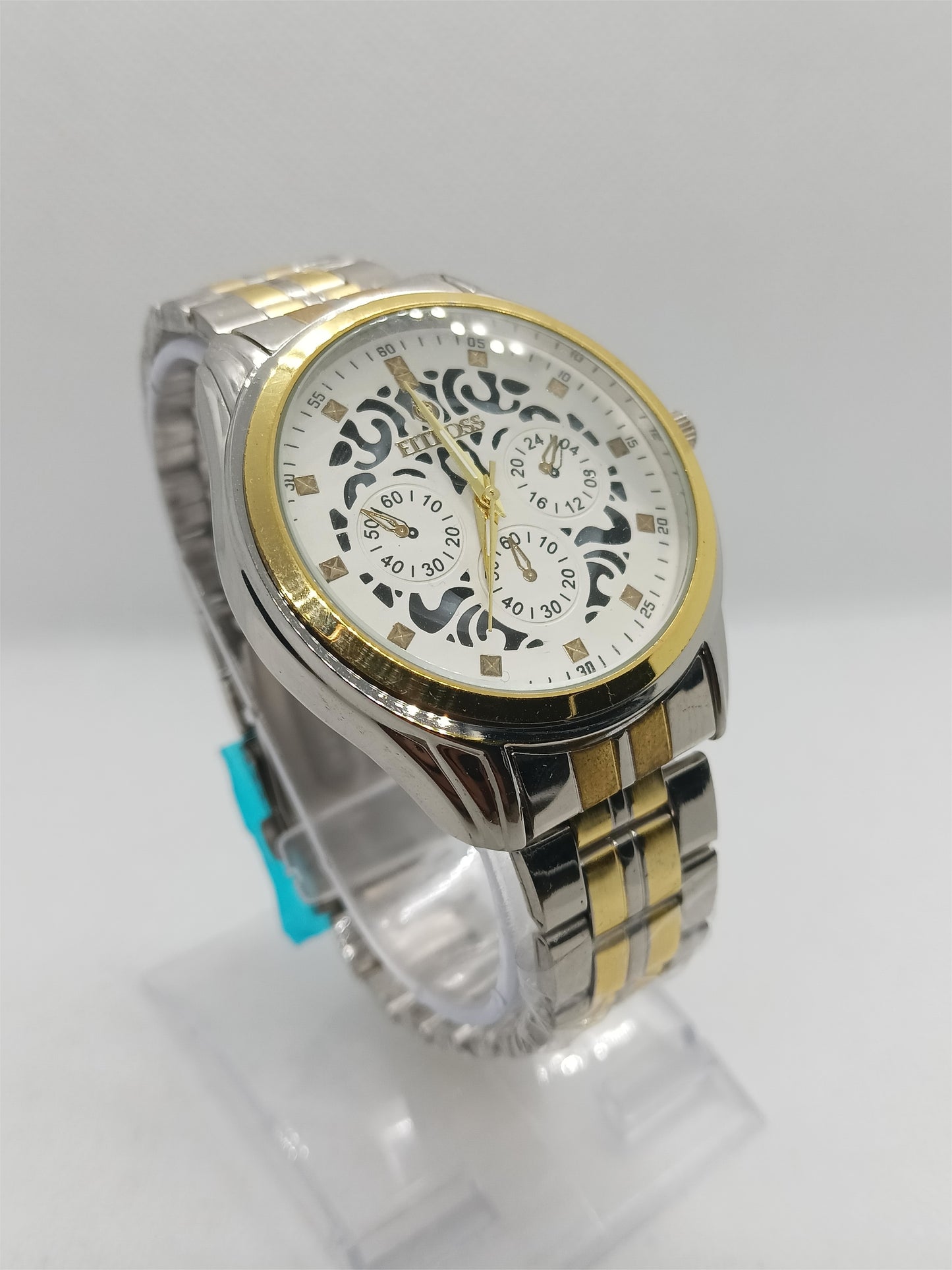 Men’s Two-Tone Steel Watch – Gold & Silver Elegant Design