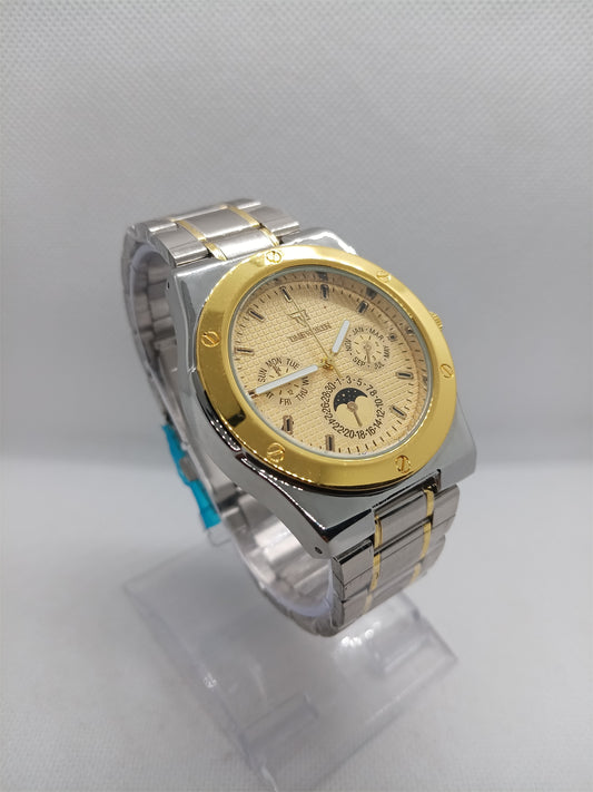 Luxury Gold Dial Two-Tone Stainless Steel Men's Watch