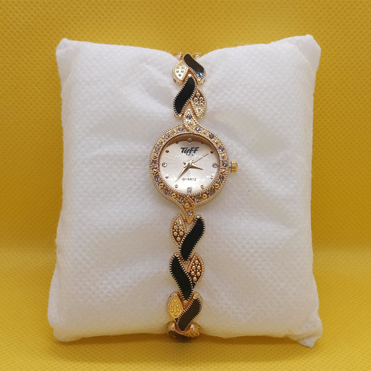 Twix Golden Charm Ladies Bracelet Watch