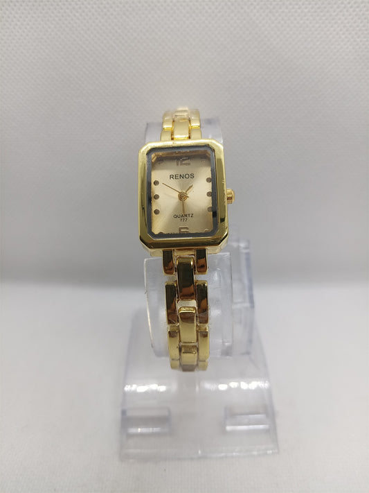 Classic Gold Rectangular Ladies Watch