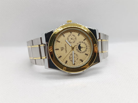 Luxury Gold Dial Two-Tone Stainless Steel Men's Watch