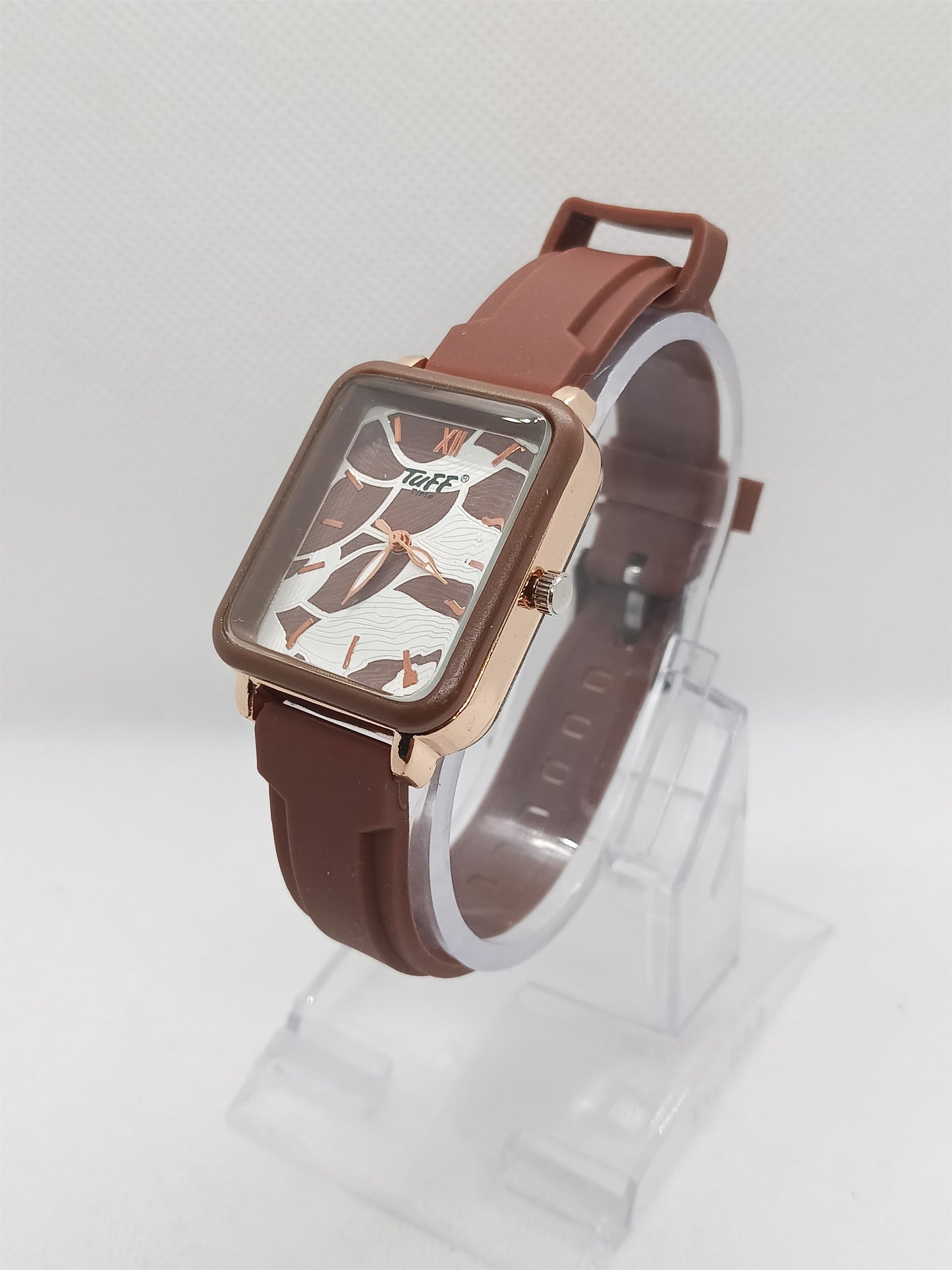 Mocha Marble Square – Coffee-Tone Artistic Edition