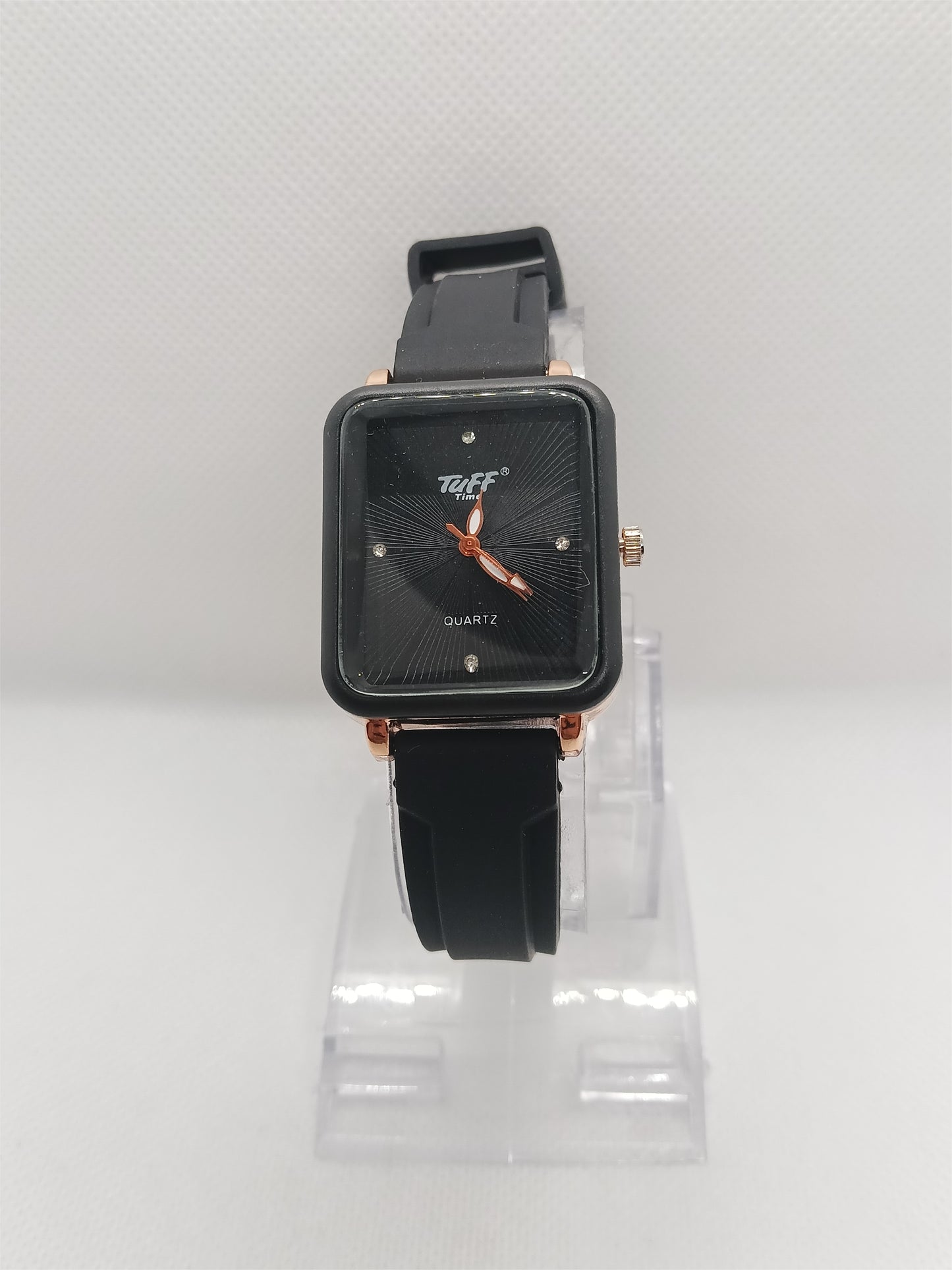 Midnight Black Square Dial Watch