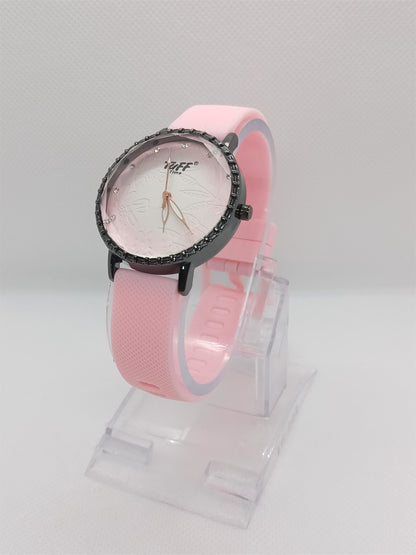 Petal Pink Floral Dial Watch