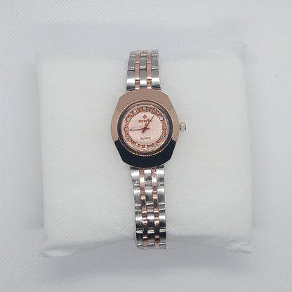 Timeless Ladies’ Watch – Rose Gold Bezel & Rose Dial