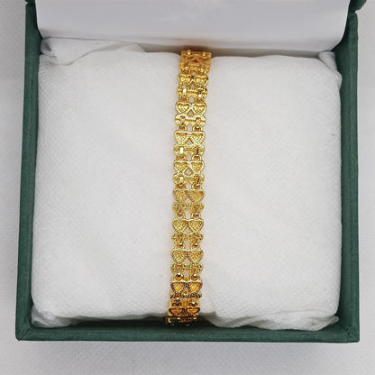 Gold Geometric Link Bracelet