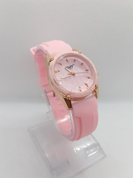 Blush Pink Round Dial Classic Watch