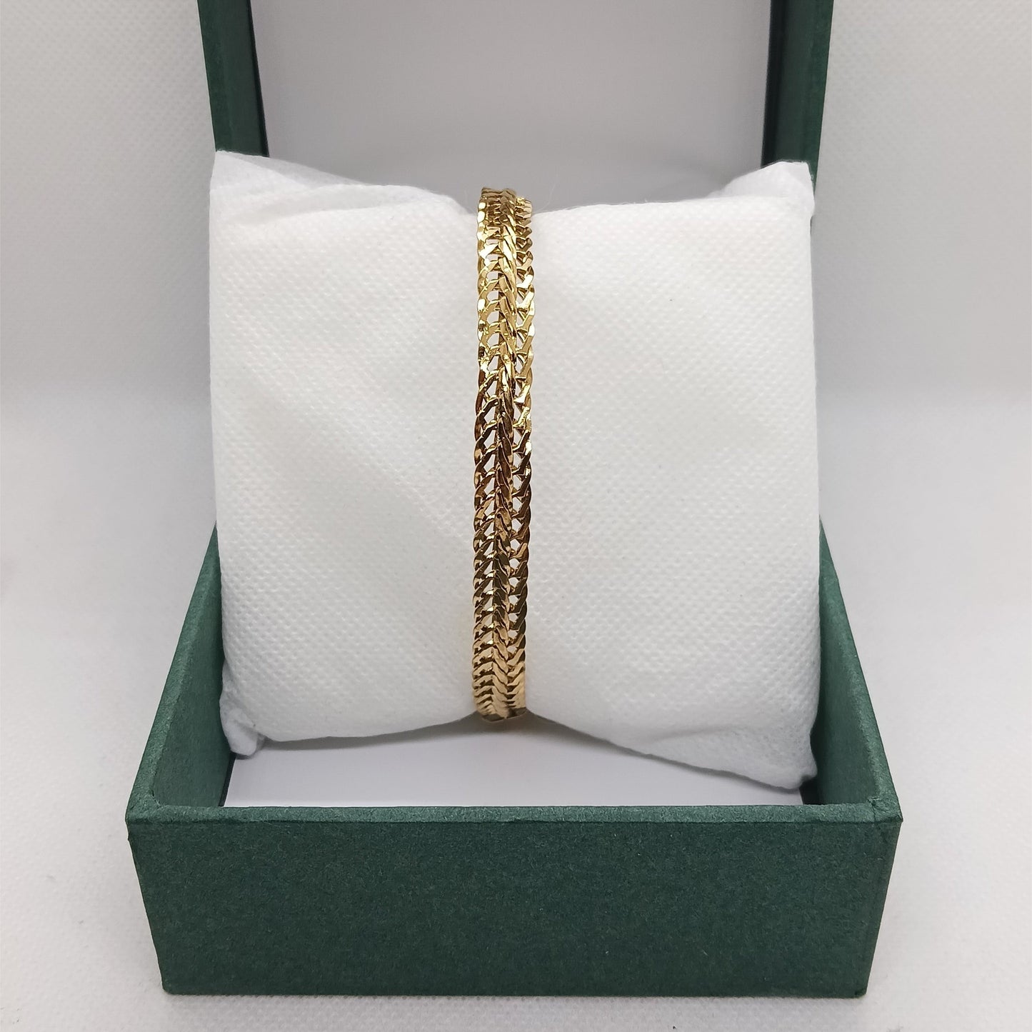 Dual Tone Rope Chain Bracelet