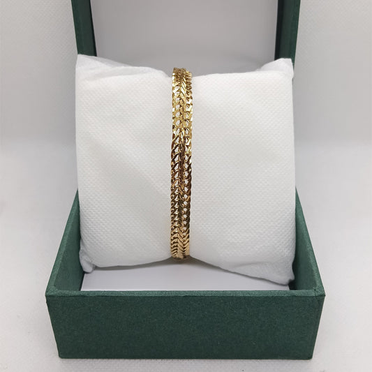 Dual Tone Rope Chain Bracelet