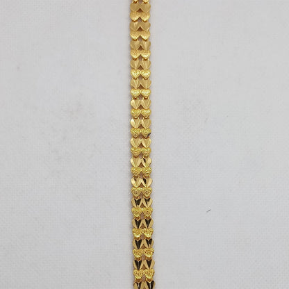 Gold Geometric Link Bracelet