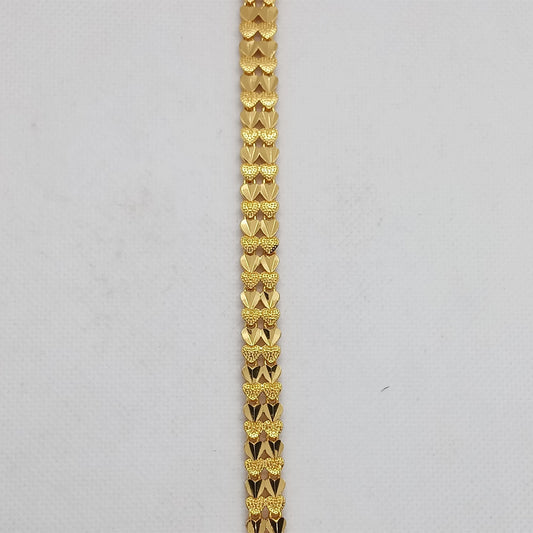 Gold Geometric Link Bracelet