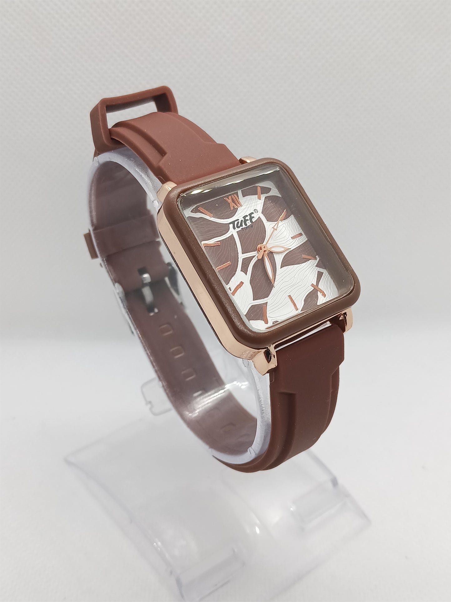 Mocha Marble Square – Coffee-Tone Artistic Edition