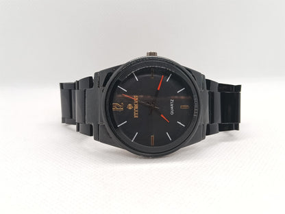 Men’s Black Dial Stainless Steel Watch – Minimal Classic Look