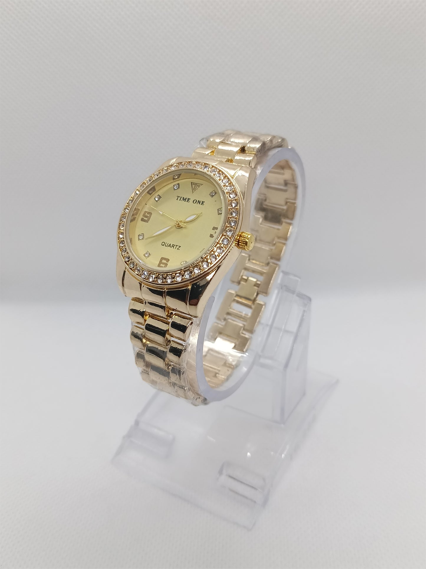 Golden Dial with Polished Stainless-Steel Strap