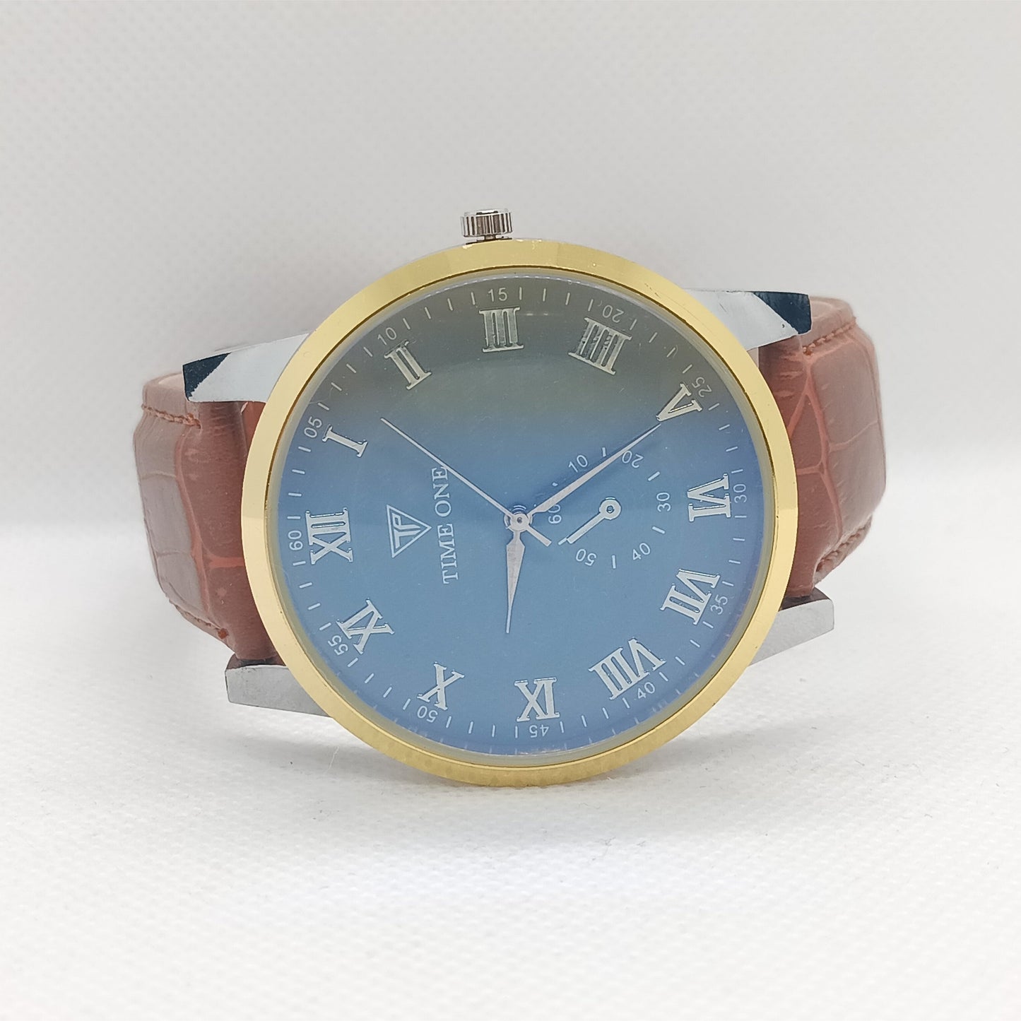 Classic Brown Leather Dial Watch