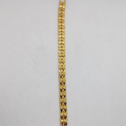 Gold Geometric Link Bracelet