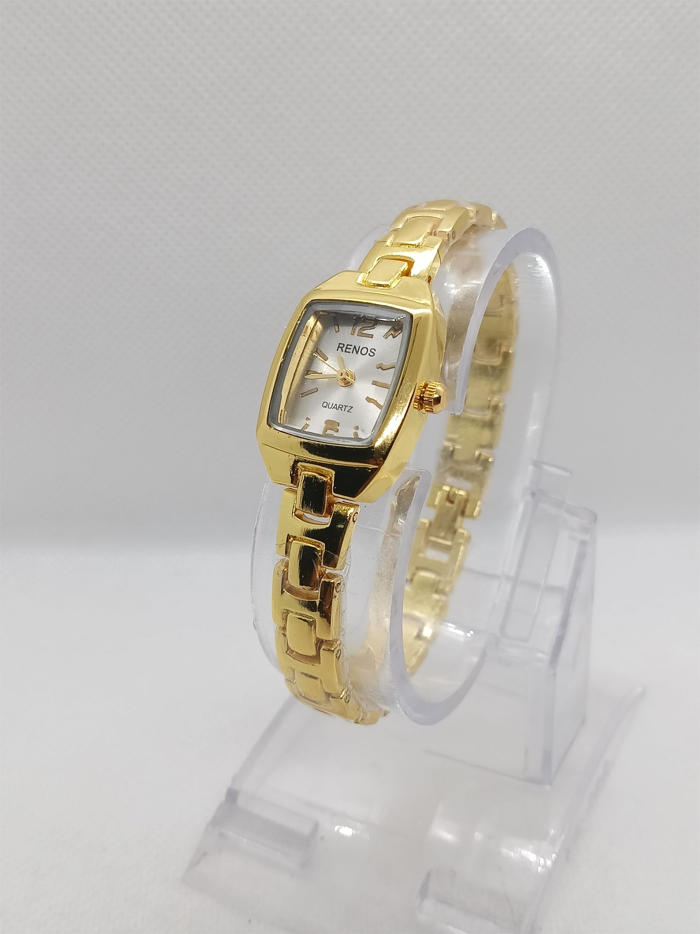 Premium Gold Rectangular Ladies Chain Watch