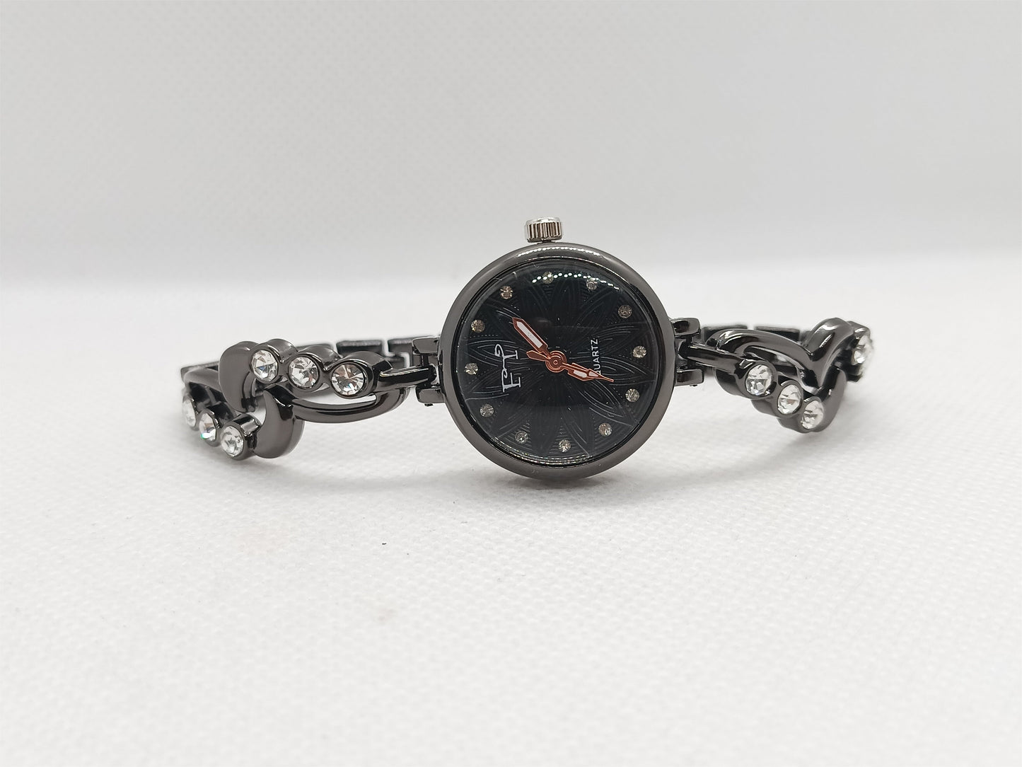 Black Dial Bracelet Style Ladies Watch