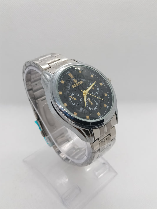 Men’s Silver Stainless Steel Multi-Dial Watch – Luxury Style