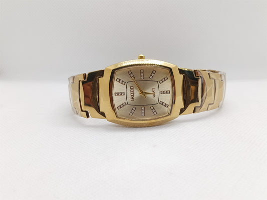 Luxury Gold Rectangular Dial Men's Watch