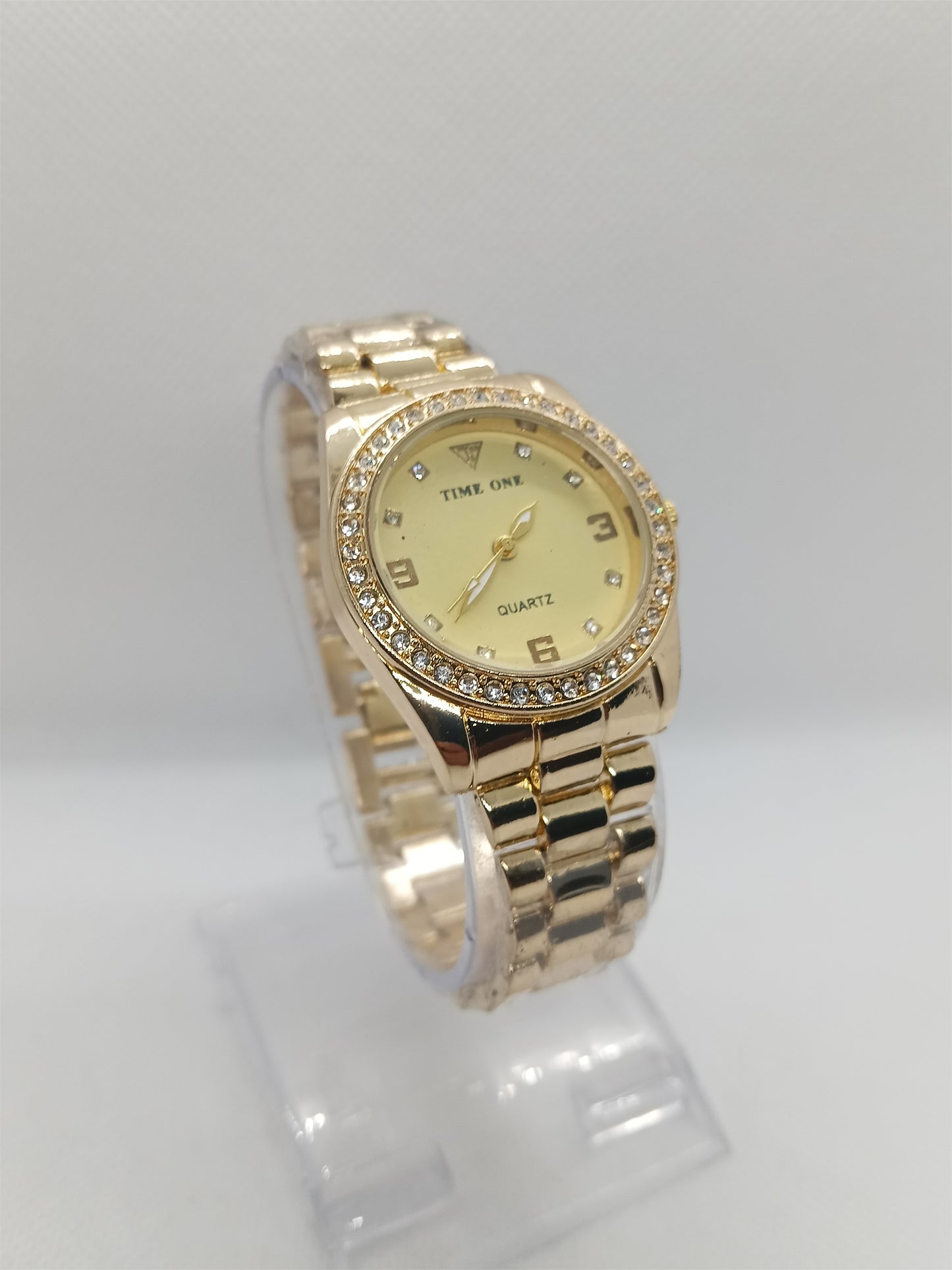 Golden Dial with Polished Stainless-Steel Strap