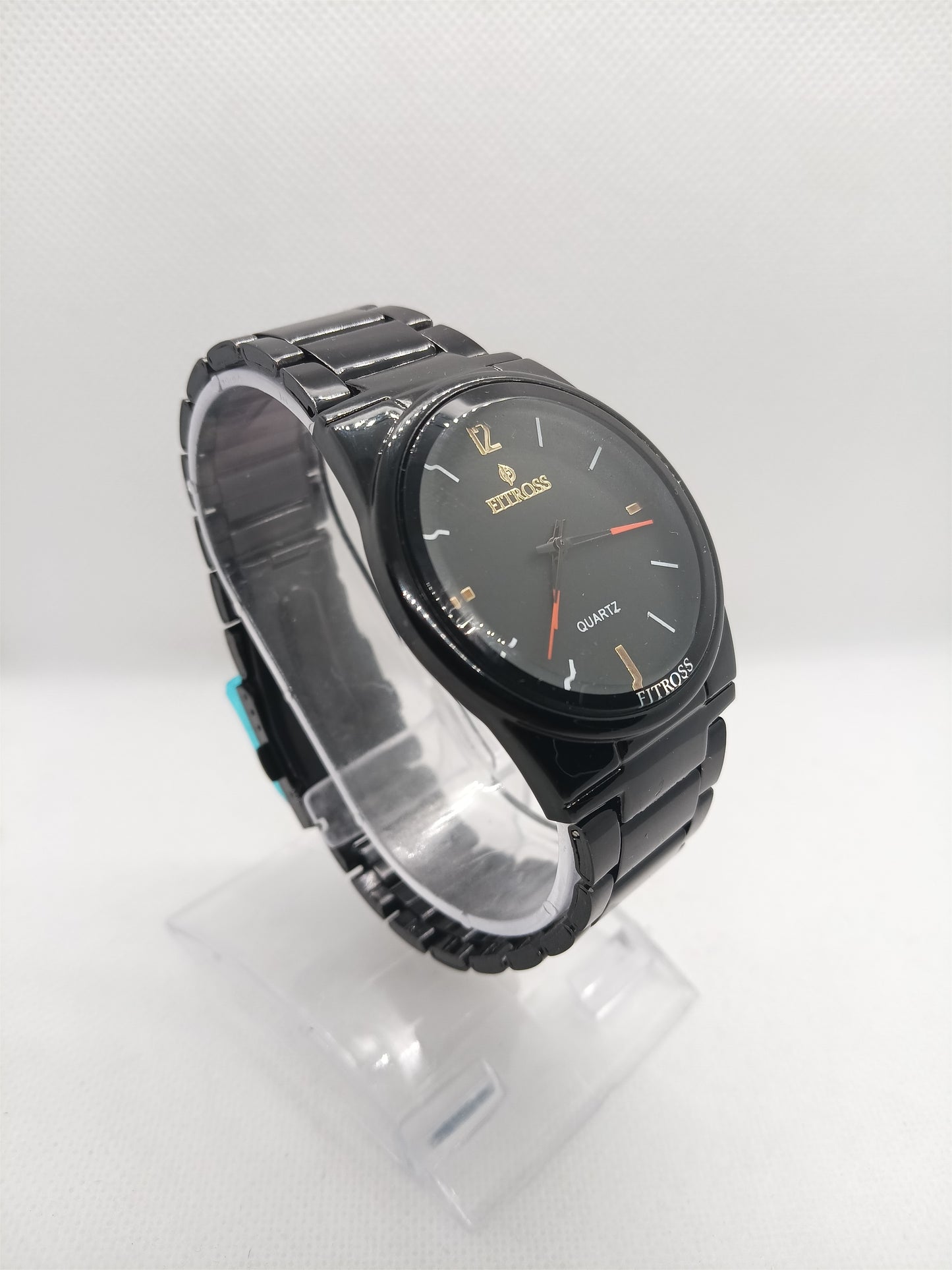 Men’s Black Dial Stainless Steel Watch – Minimal Classic Look