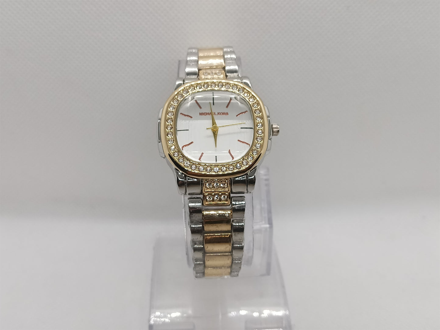 Royal Two-Tone Crystal Round Bracelet Watch