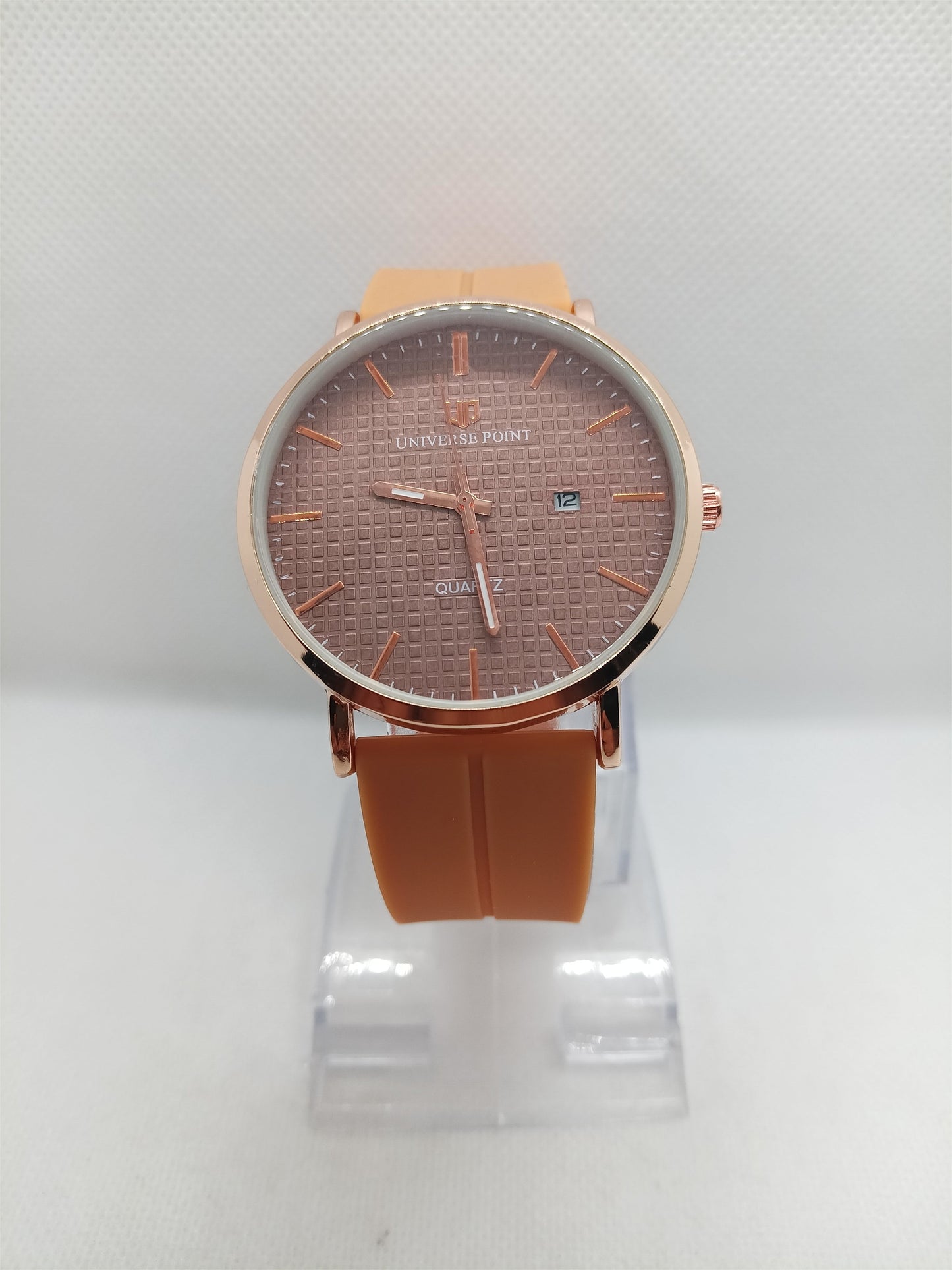 Brown Dial Tan Strap Minimal Men's Watch