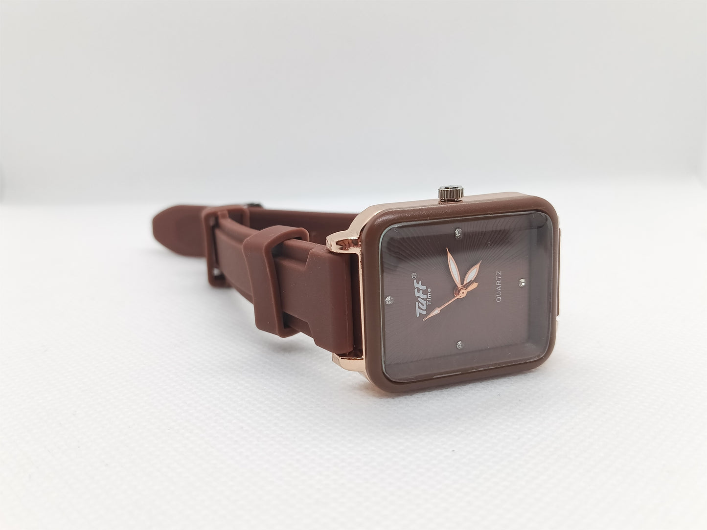 Cocoa Square Dial Minimal Watch