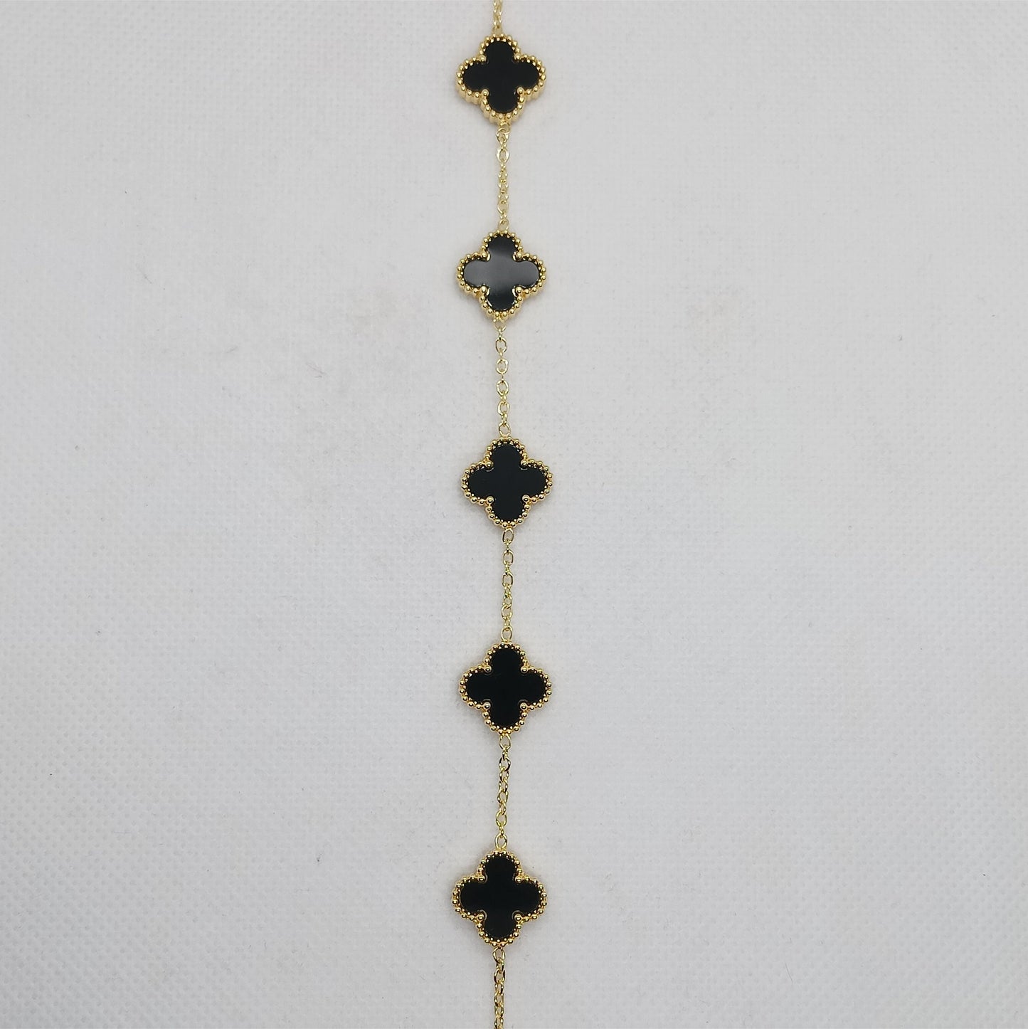 Black Clover Gold Chain Bracelet